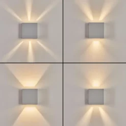 Applique murale d'extérieur Spidern LED Blanc, 1 lumière