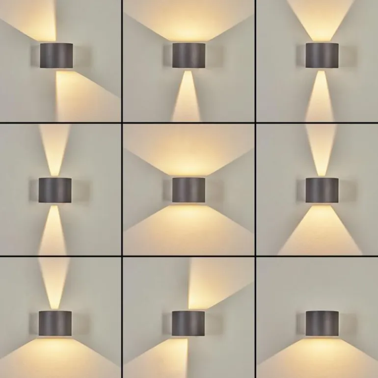 Applique murale d'extérieur Tamarin LED Anthracite, 2 lumières