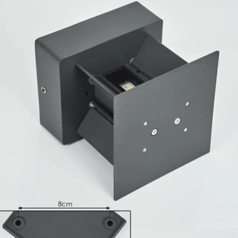 Applique murale d'extérieur Tamarin LED Anthracite, 2 lumières