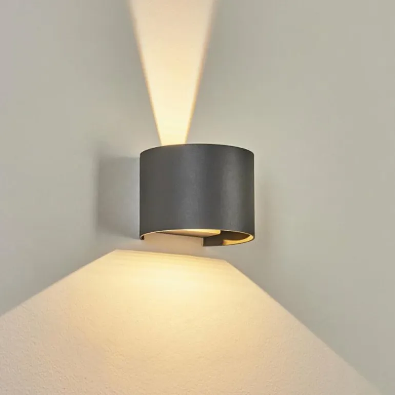 Applique murale d'extérieur Tamarin LED Anthracite, 2 lumières