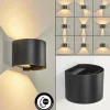 Applique murale d'extérieur Tamarin LED Noir, 2 lumières