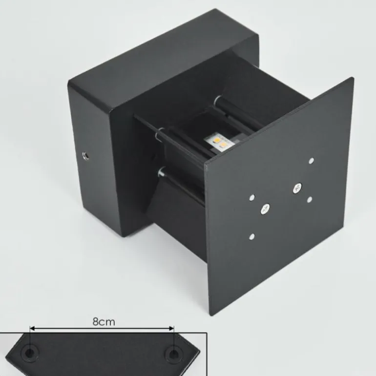 Applique murale d'extérieur Tamarin LED Noir, 2 lumières