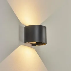 Applique murale d'extérieur Tamarin LED Noir, 2 lumières