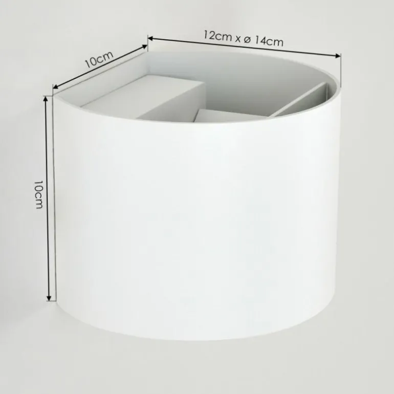 Applique murale d'extérieur Tamarin LED Blanc, 2 lumières
