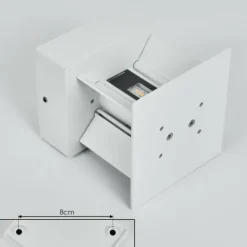 Applique murale d'extérieur Tamarin LED Blanc, 2 lumières