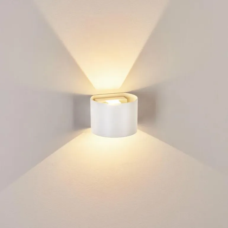 Applique murale d'extérieur Tamarin LED Blanc, 2 lumières