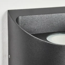 Applique murale d'extérieur Suriyaco LED Noir, 2 lumières