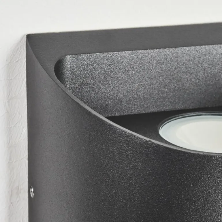 Applique murale d'extérieur Suriyaco LED Noir, 2 lumières