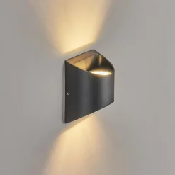 Applique murale d'extérieur Suriyaco LED Noir, 2 lumières