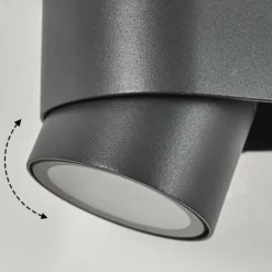Applique murale d'extérieur Guampacha Anthracite, 2 lumières