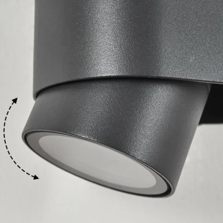 Applique murale d'extérieur Guampacha Anthracite, 2 lumières