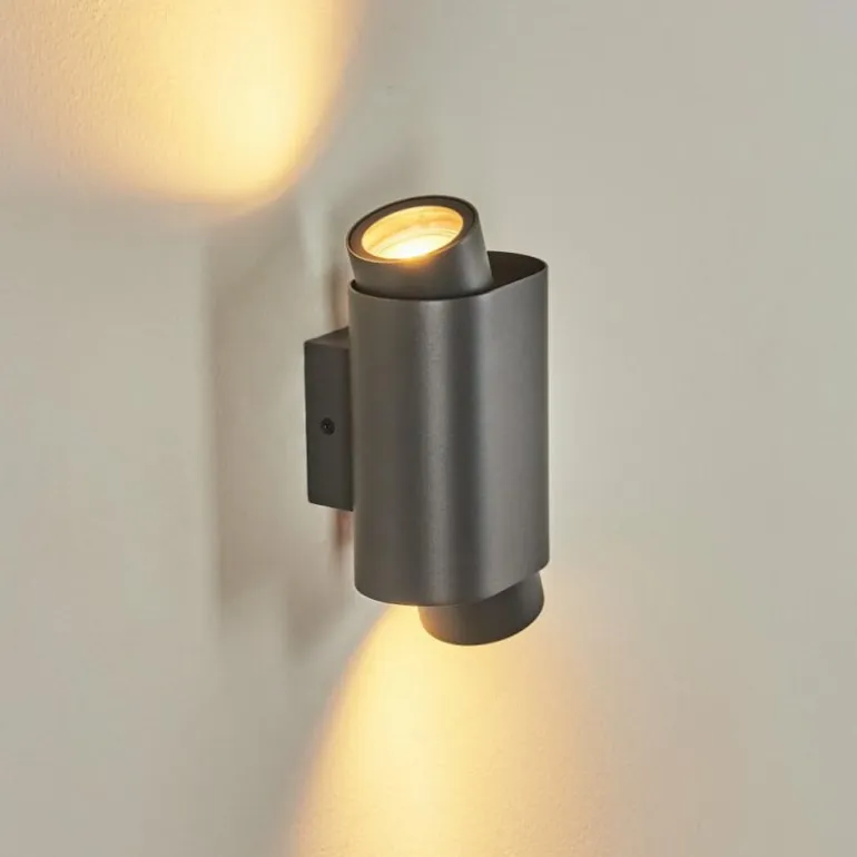 Applique murale d'extérieur Guampacha Anthracite, 2 lumières