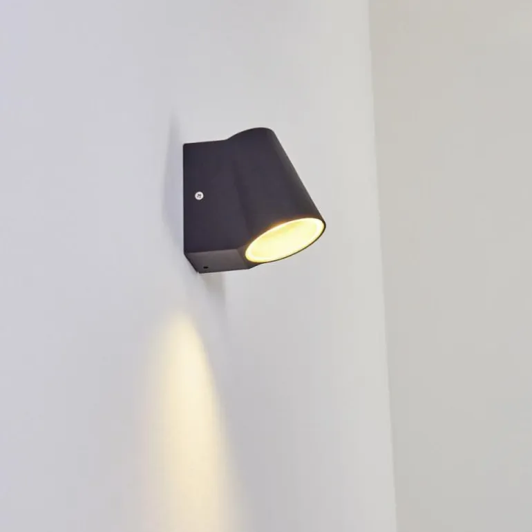 Applique murale d'extérieur Swisher LED Noir, 1 lumière