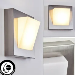 Applique murale d'extérieur Stearns LED Nickel mat, 1 lumière