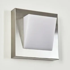 Applique murale d'extérieur Stearns LED Nickel mat, 1 lumière