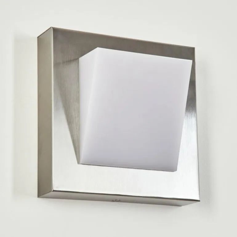 Applique murale d'extérieur Stearns LED Nickel mat, 1 lumière