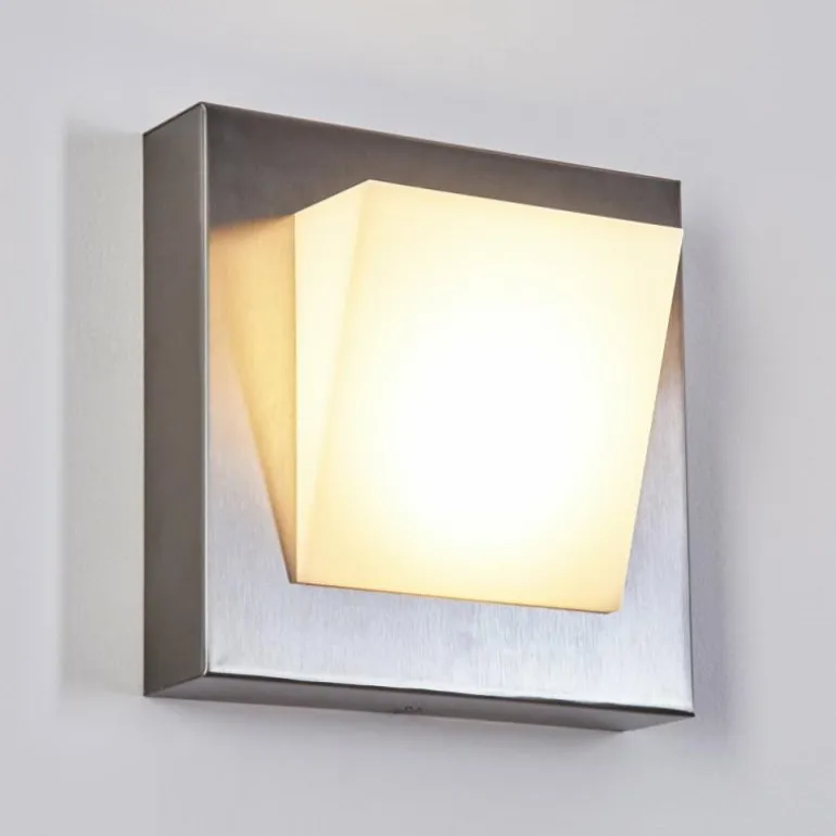 Applique murale d'extérieur Stearns LED Nickel mat, 1 lumière
