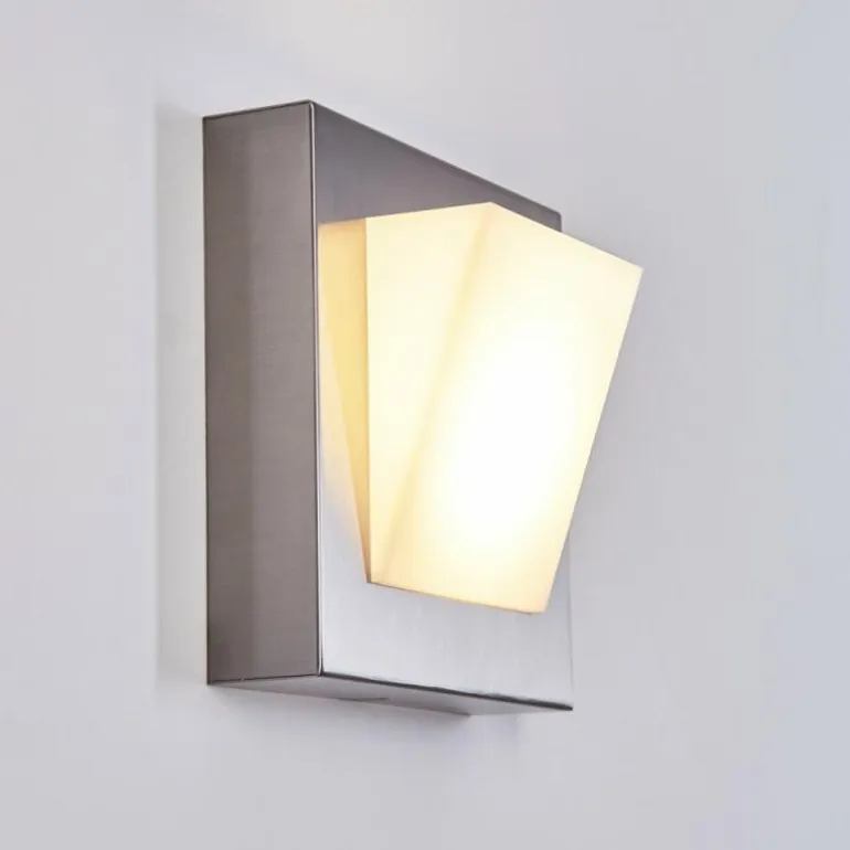 Applique murale d'extérieur Stearns LED Nickel mat, 1 lumière