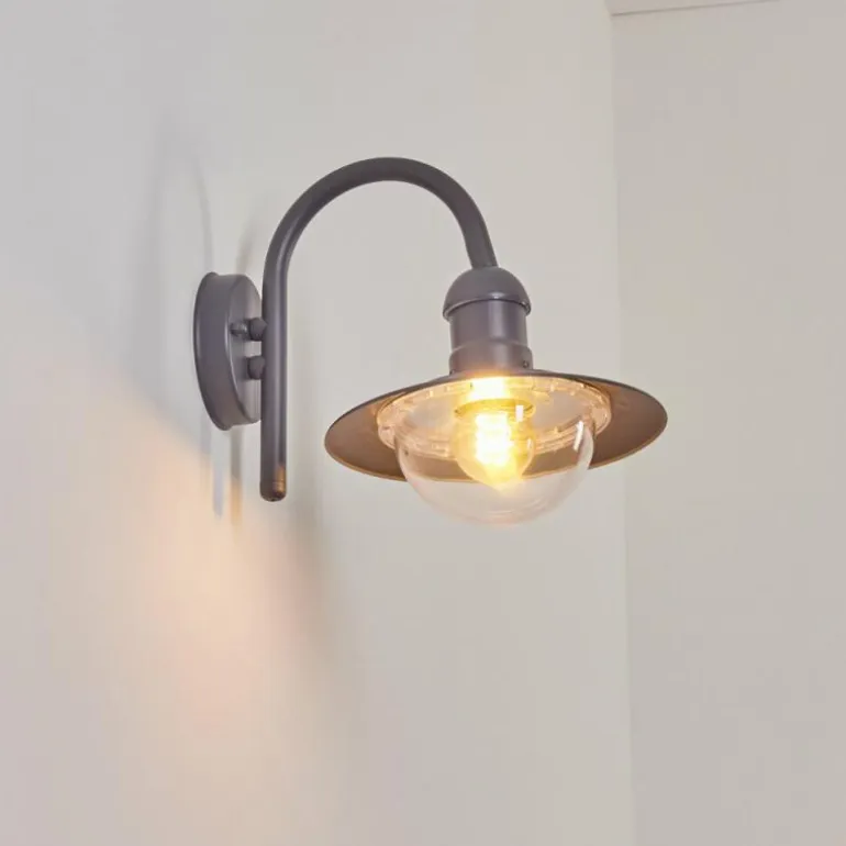 Applique murale d'extérieur Elima Anthracite, 1 lumière