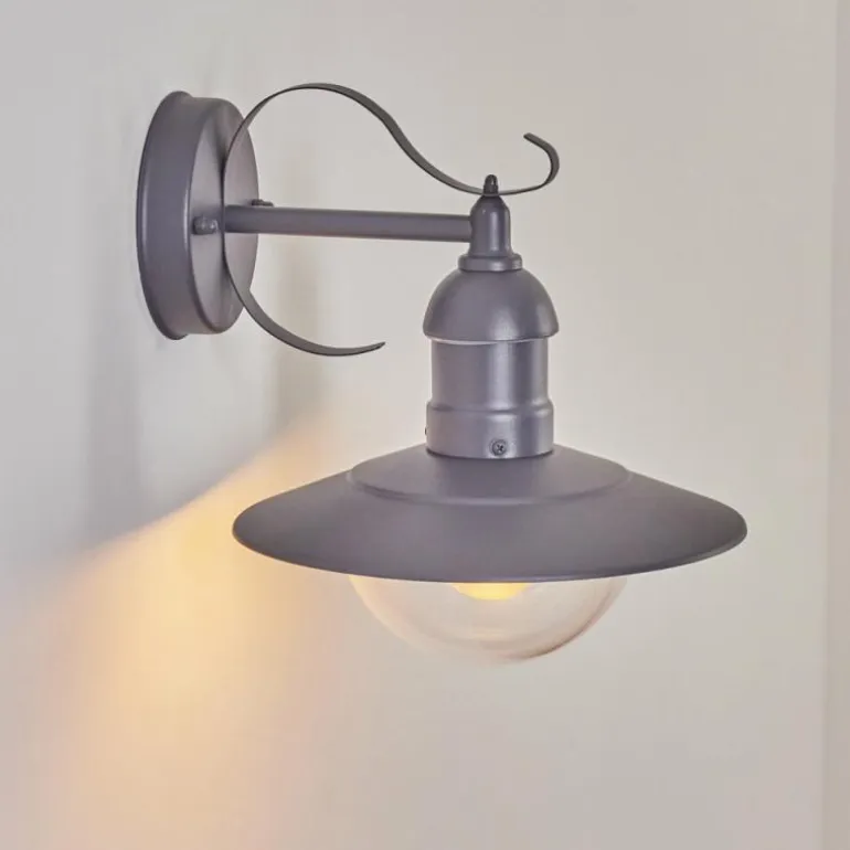 Applique murale d'extérieur Broni Anthracite, 1 lumière