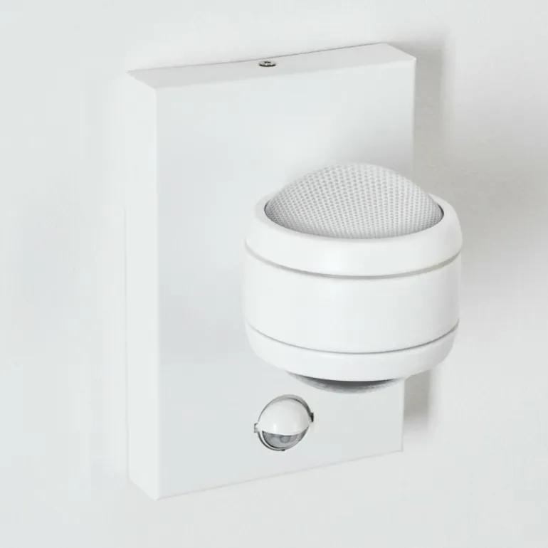Applique murale d'extérieur Borlo LED Blanc, 2 lumières, Détecteur de mouvement