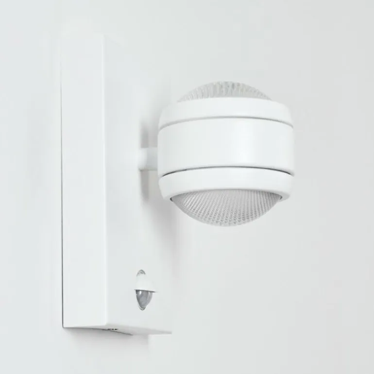 Applique murale d'extérieur Borlo LED Blanc, 2 lumières, Détecteur de mouvement
