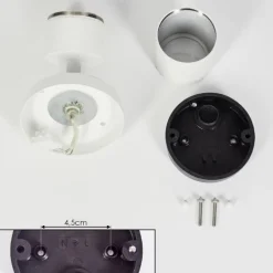 Applique murale d'extérieur Aketohoin LED Blanc, 1 lumière