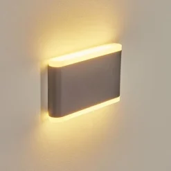 Applique murale d'extérieur Grude LED Anthracite, 2 lumières