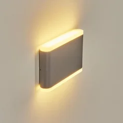 Applique murale d'extérieur Grude LED Anthracite, 2 lumières