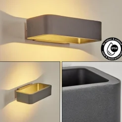 Applique murale d'extérieur Ekevik LED Anthracite, 1 lumière