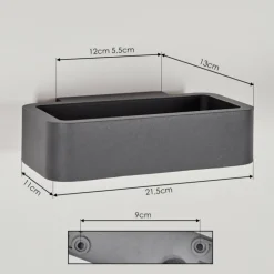 Applique murale d'extérieur Ekevik LED Anthracite, 1 lumière