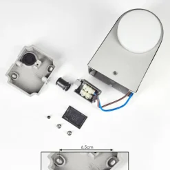 Applique murale d'extérieur Fanshawe LED Nickel mat, 2 lumières
