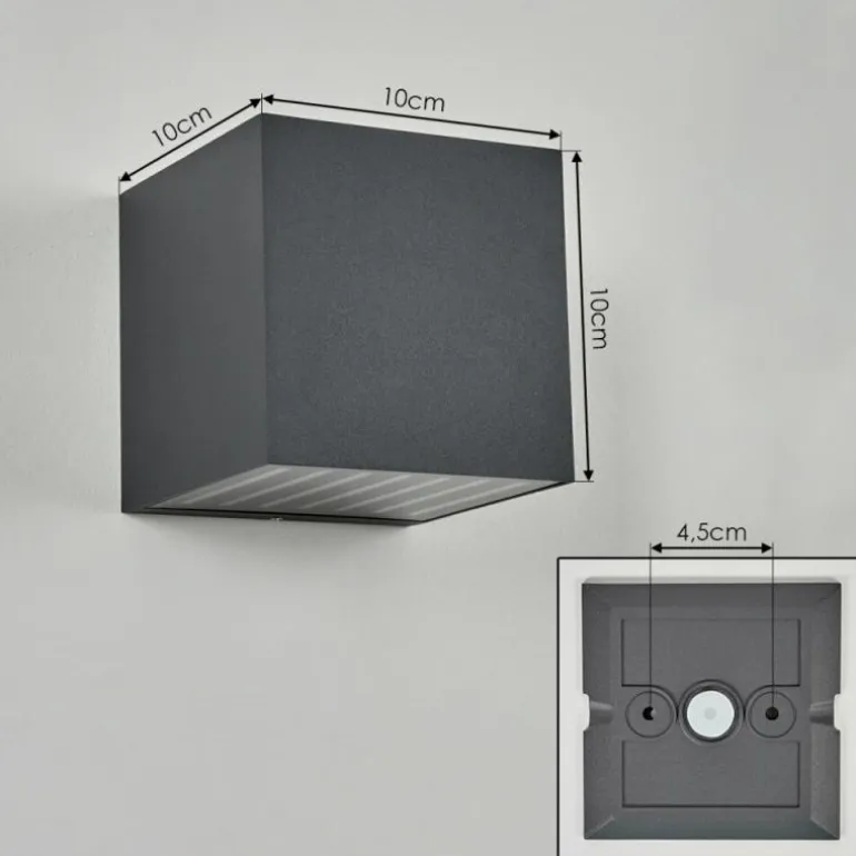 Applique murale d'extérieur Barrero LED Anthracite, 1 lumière