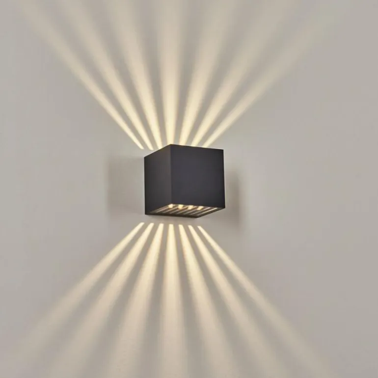 Applique murale d'extérieur Barrero LED Anthracite, 1 lumière