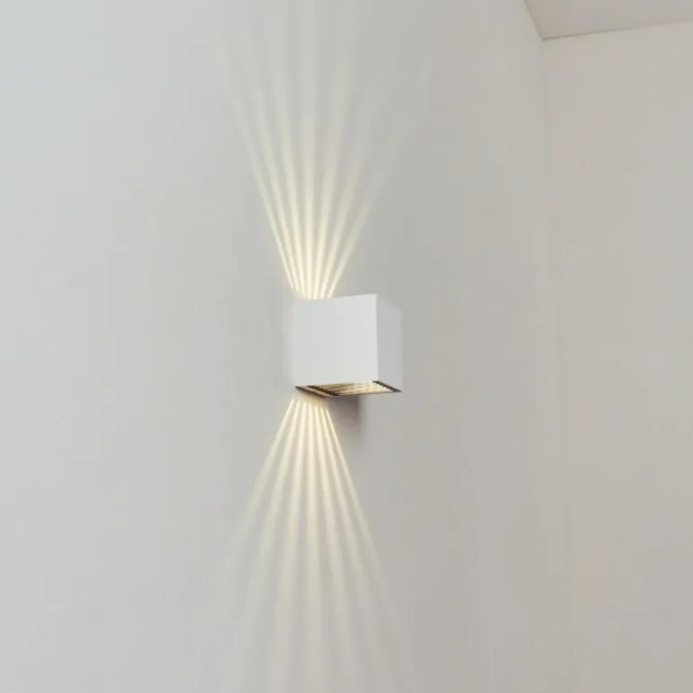 Applique murale d'extérieur Barrero LED Blanc, 1 lumière