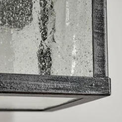 Applique murale d'extérieur Tieva Noir, Argenté, 1 lumière
