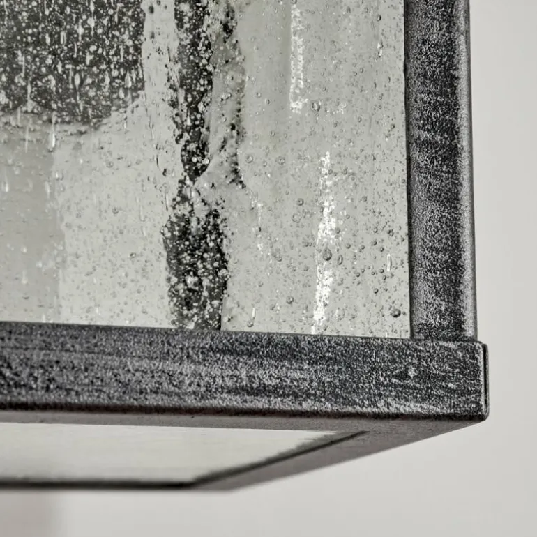 Applique murale d'extérieur Tieva Noir, Argenté, 1 lumière