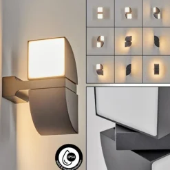 Applique murale d'extérieur Kontenga LED Anthracite, 2 lumières