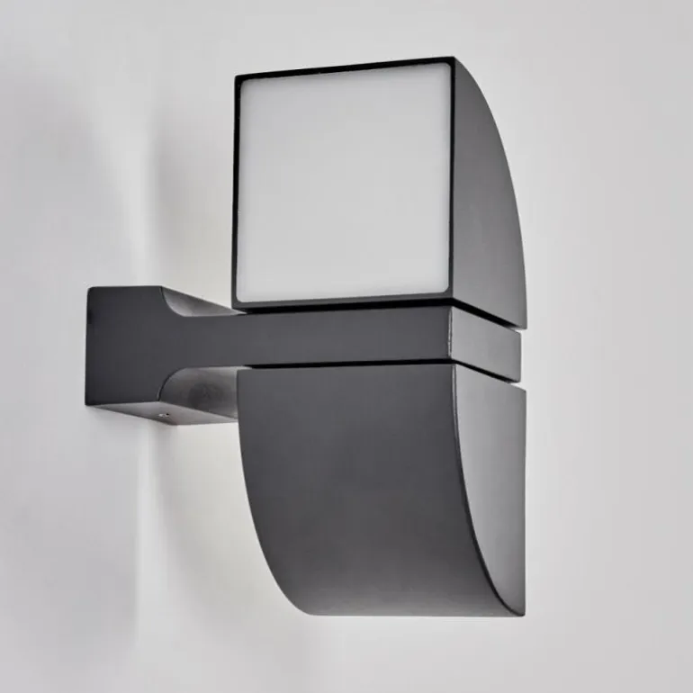 Applique murale d'extérieur Kontenga LED Anthracite, 2 lumières