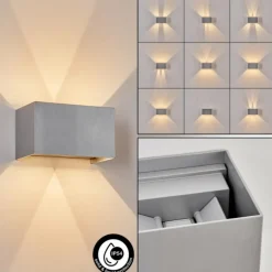 Applique murale d'extérieur Tamarin LED Gris, 1 lumière