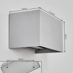 Applique murale d'extérieur Tamarin LED Gris, 1 lumière