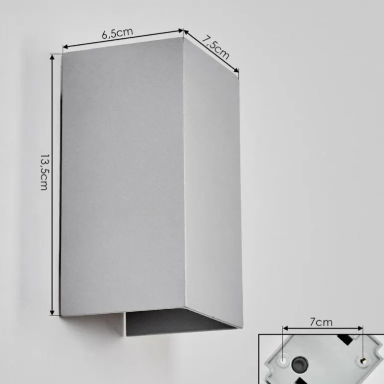 Applique murale d'extérieur Tamarin LED Gris, 1 lumière