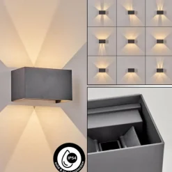 Applique murale d'extérieur Tamarin LED Anthracite, 1 lumière