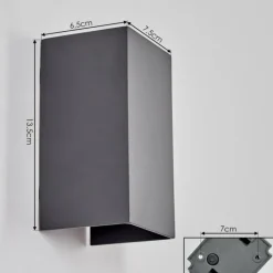 Applique murale d'extérieur Tamarin LED Anthracite, 1 lumière