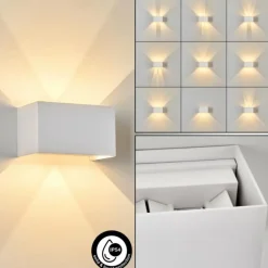 Applique murale d'extérieur Tamarin LED Blanc, 1 lumière