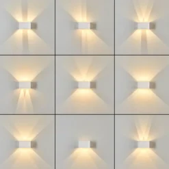 Applique murale d'extérieur Tamarin LED Blanc, 1 lumière