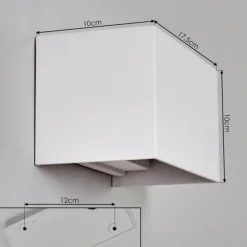 Applique murale d'extérieur Tamarin LED Blanc, 1 lumière