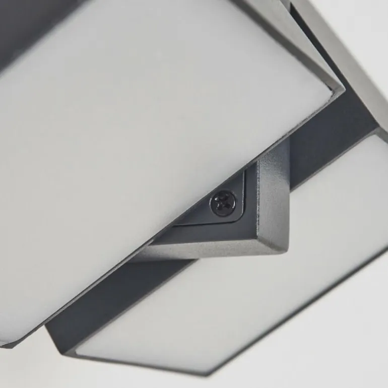Applique murale d'extérieur Kontenga LED Anthracite, 2 lumières