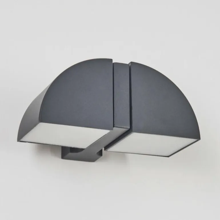 Applique murale d'extérieur Kontenga LED Anthracite, 2 lumières