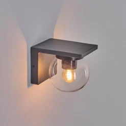 Applique murale d'extérieur Aquin Anthracite, 1 lumière